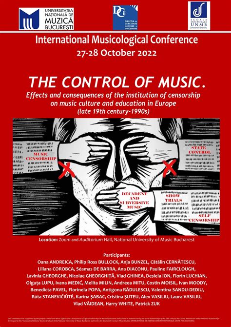 „THE CONTROL OF MUSIC. Effects and consequences of the institution of censorship on music ...