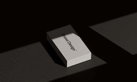 Shadow Business Card Mockup Pack on Behance