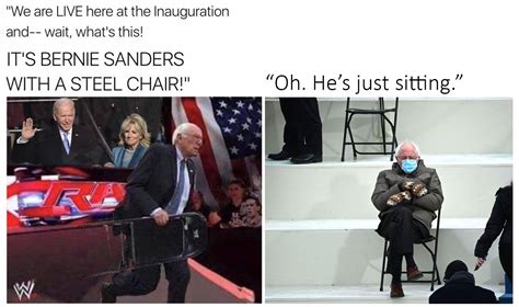 It's Bernie Sanders with the steel chair! Oh... | /r/dankmemes | Know ...