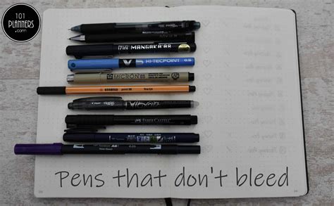 Bullet Journal Pens - Which are the Best Pens for a Bullet Journal?