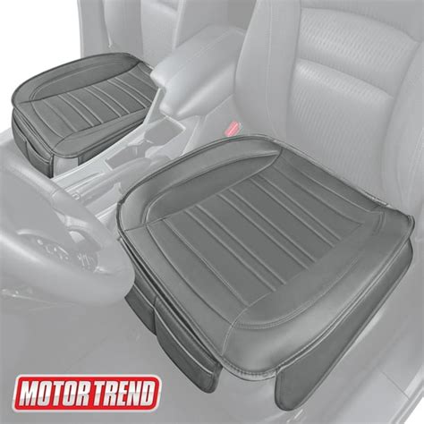 Motor Trend Universal Car Seat Cushion (Front) – Padded Cover with Non-Slip Bottom & Utility ...