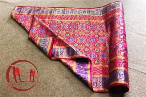 Jual Songket Palembang ATBM Meteran Warna Nila Kombinasi Ungu di Lapak Songket PaSH | Bukalapak