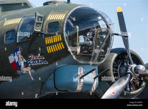 World War II bomber nose art on Texas Raiders B-17 Flying Fortress ...