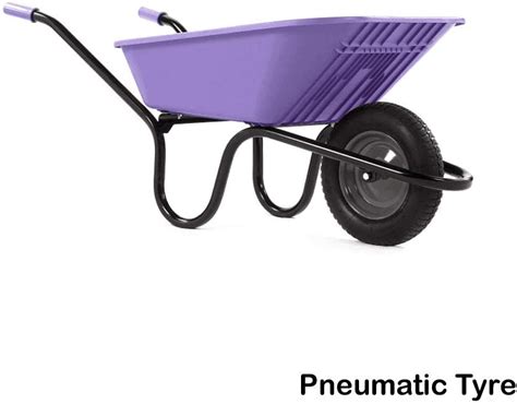 Garden & Outdoors Haemmerlin Vibrante Pick Up Green 110LTR Polypropylene Wheelbarrow Puncture ...