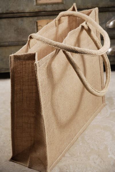 6 Large 15X13 Burlap Tote Bags Welcome Bags