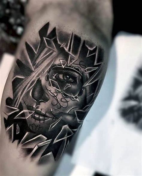 30 Broken Glass Tattoo Designs For Men - Shattered Ink Ideas