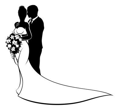 Free Flourish Clipart Wedding Couple