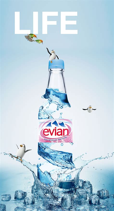 Evian- life campaign face -02 | Evian, Creative advertising, Ads creative