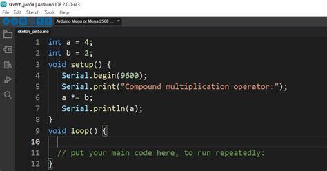 Arduino Compound Operators