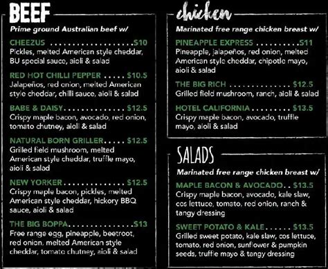 Burger Urge Menu, Menu for Burger Urge, New Farm, Brisbane - Urbanspoon/Zomato