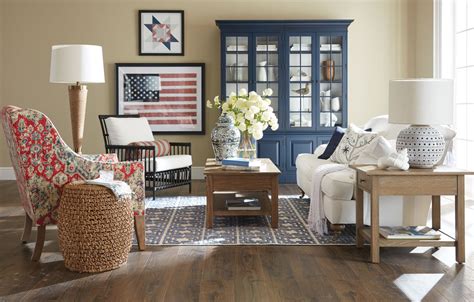 Country Coastal Living Room | Living Room Designs | Ethan Allen