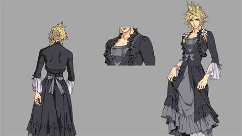 Final Fantasy VII Remake Concept Art of Cloud in a Dress Appears