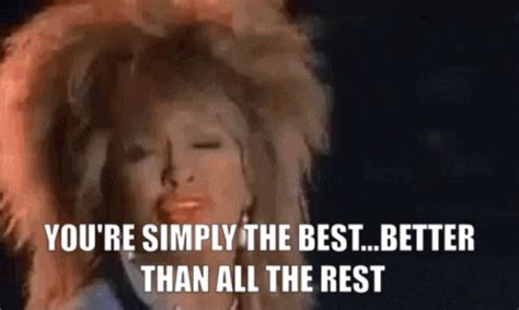 Tina Turner Simply The Best GIF - Tina Turner Simply The Best Better Than The Rest - Discover ...