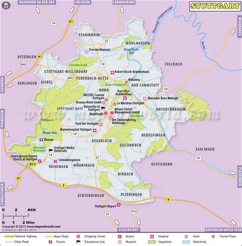 Stuttgart Germany Map | Stuttgart Map | Stuttgart map, Germany map, Germany