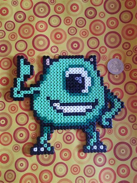 Mike Wazowski Monster S.A , Monstruos S.A hama beads midi, perler Hama Beads, Pyssla Beads ...