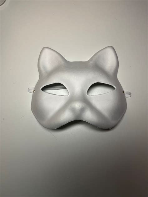 CUSTOM Therian Fox or Cat Mask, Elastic Fit. read Description - Etsy