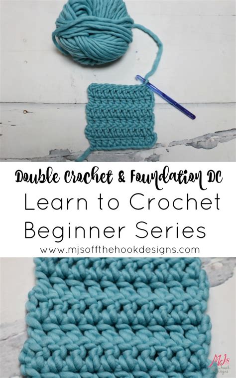 How to Crochet the Double Crochet & Foundation DC Stitch - MJ's off the Hook Designs