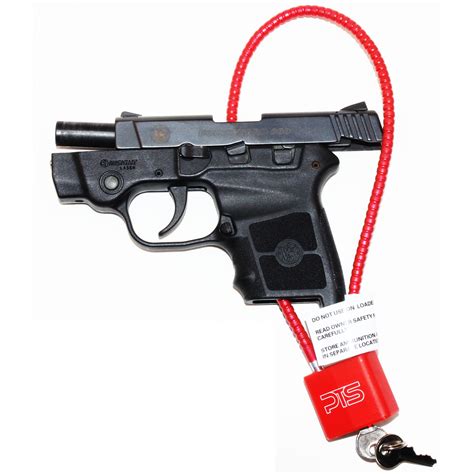 Cable Gun Lock with Key (15″) – Keyed Alike – California Approved Safety Device – Secures Pistol ...