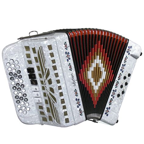 Sofiamari Two Tone Button Accordion White Pearl GCF/FBE - Walmart.com