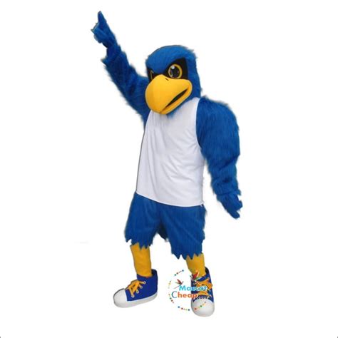 Blue Handsome Falcon Mascot Costume Free Shipping