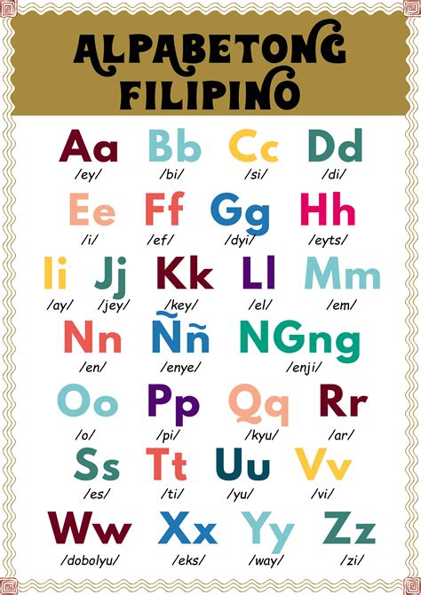 Alpabetong Filipino Abakada A4 Size Minimalist Educat - vrogue.co