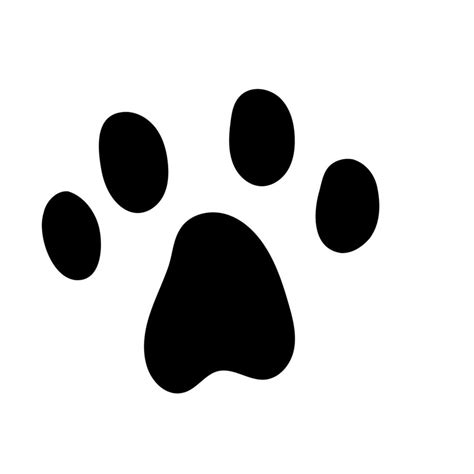 dog footprint. Vector illustration in linear hand drawn doodle style 5940004 Vector Art at Vecteezy