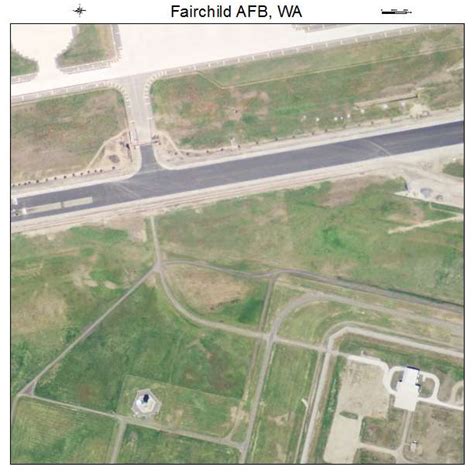 Aerial Photography Map of Fairchild AFB, WA Washington