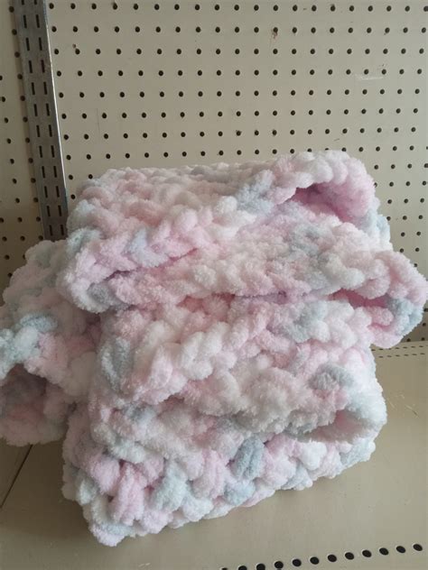 Pastel colors baby blanket - Silent Auction Biz