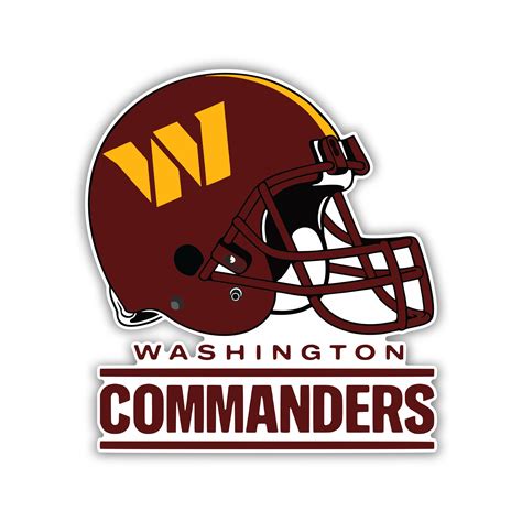 Washington Commanders – Helmet with Name – Temporary Tattoo – Biggest ...