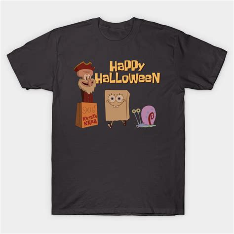 "Happy Halloween Scaredy Pants" Spongebob Halloween - Spongebob Squarepants - T-Shirt | TeePublic