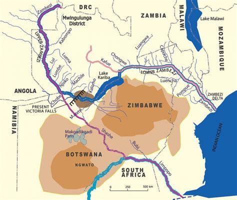 Geological map of Zambia - Map of geological zambi (Eastern Africa ...