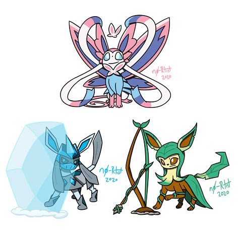 Pokemon Sylveon And Glaceon The pok mon company international is not ...