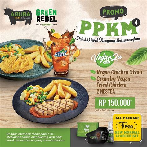 ABUBA Steak Promo PPKM (Paket Perut Kenyang Menyenangkan) - Harga mulai Rp 50.000