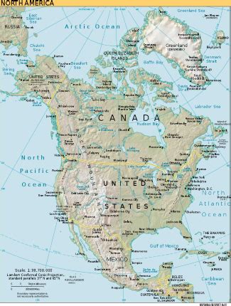 North America Map With Landforms - Fall Colors 2024