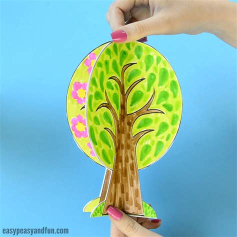 Four Seasons Tree Craft With Template - Easy Peasy and Fun