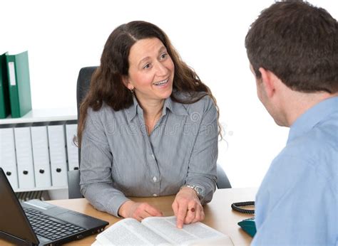 Counseling interview stock image. Image of administrator - 38125795