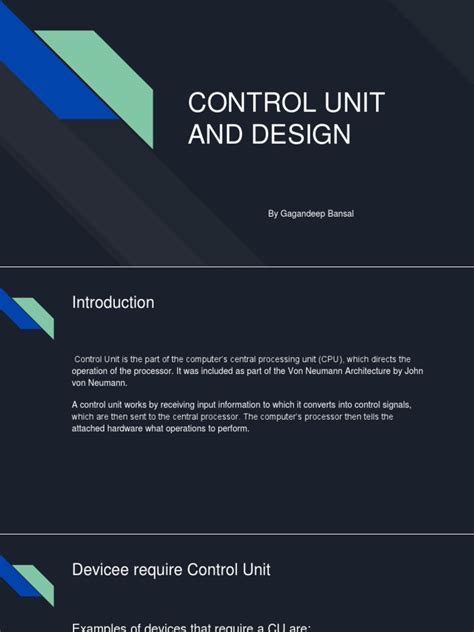 Control Unit and Design | PDF | Central Processing Unit | Computer ...