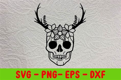 Skull Svg, Sugar Skull Svg, Floral Skull Graphic by caezardpj · Creative Fabrica