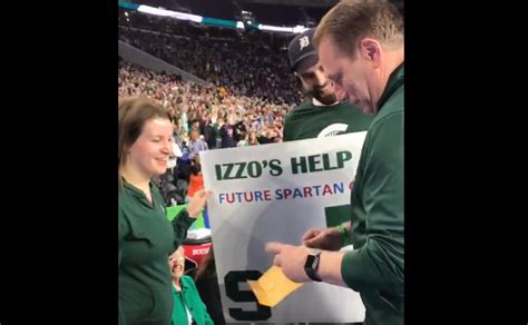 WATCH: MSU family has special gender reveal thanks to Tom Izzo