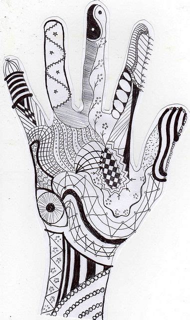 Pin by Crystal VanderVeen on Teaching | Hand art projects, Hand art, Zentangle art