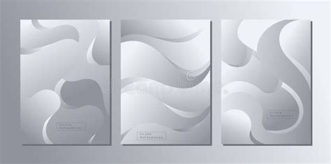 Silver Abstract Wave Background. Silver Wave Wallpaper. Abstract Line Background Stock Vector ...