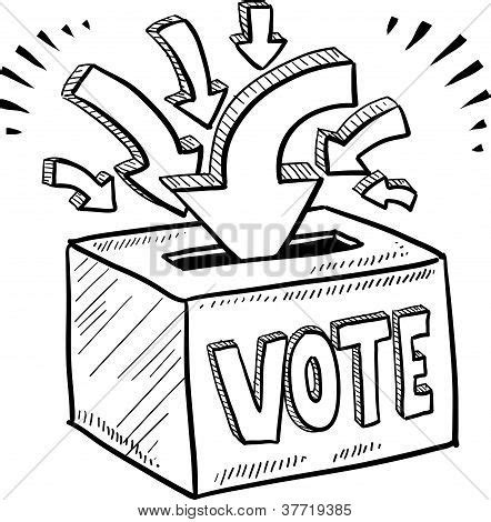 Ballot Box Voting Vector & Photo (Free Trial) | Bigstock
