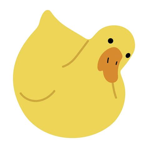 Duck Yellow Single 26179225 Vector Art at Vecteezy