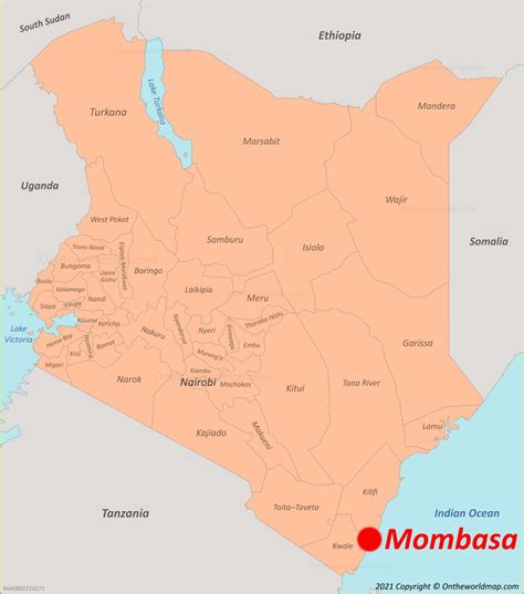 Mombasa Map | Kenya | Maps of Mombasa