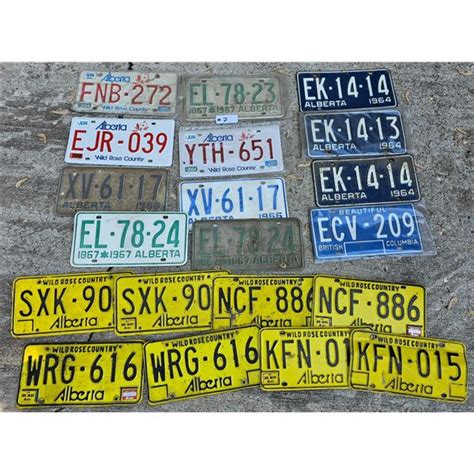 Collection Of Vintage License Plates - Beck Auctions Inc.