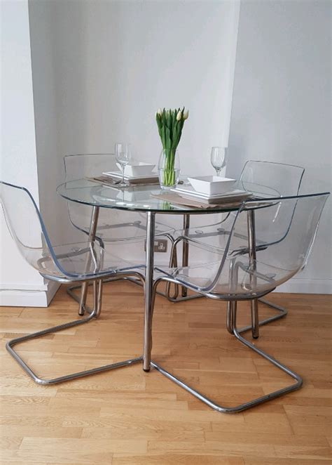 Ikea Small Glass Dining Table Ikea Glass Table Dining Extending Room Tables Ended Ad - The Art ...