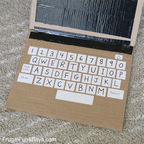 Literacy Learning with a Cardboard Laptop - Frugal Fun For Boys and ...