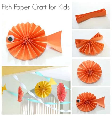 Fish Paper Craft for Kids - Buggy and Buddy