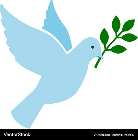 Bird peace symbol Royalty Free Vector Image - VectorStock