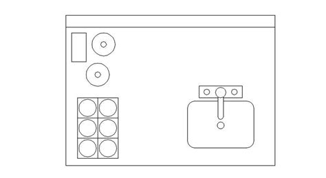 Office pantry layout 2d cad block in AutoCAD, dwg file. - Cadbull